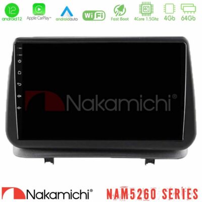 VL Garage - Nakamichi NAM5260 Series 4Core Android12 4+64GB Renault Clio 2005-2012 Navigation Multimedia Tablet 9" Με Carplay & Android Auto - VL-U-N44-RN0003
