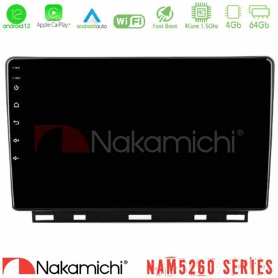 VL Garage - Nakamichi NAM5260 Series 4Core Android12 4+64GB Renault Clio 5 2020-2024 Navigation Multimedia Tablet 9" Με Carplay & Android Auto - VL-U-N44-RN1389