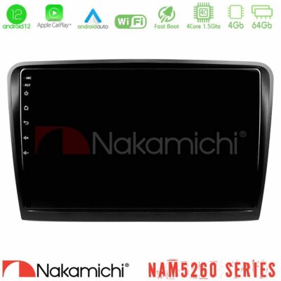 VL Garage - Nakamichi NAM5260 Series 4Core Android12 4+64GB Skoda Superb 2008-2015 Navigation Multimedia Tablet 10" Με Carplay & Android Auto - VL-U-N44-SK0817