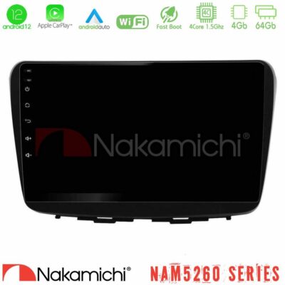 VL Garage - Nakamichi NAM5260 Series 4Core Android12 4+64GB Suzuki Baleno 2016-2021 Navigation Multimedia Tablet 9" Με Carplay & Android Auto - VL-U-N44-SZ0513