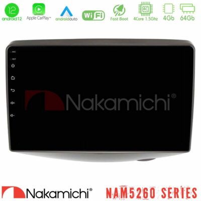 VL Garage - Nakamichi NAM5260 Series 4Core Android12 4+64GB Toyota Yaris 1999 - 2006 Navigation Multimedia Tablet 9" Με Carplay & Android Auto - VL-U-N44-TY1047