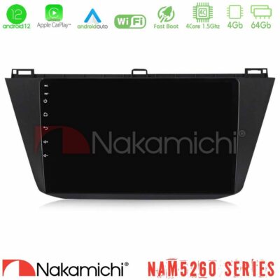 VL Garage - Nakamichi NAM5260 Series Vw Tiguan 2016-2022 4Core Android12 4+64GB Navigation Multimedia Tablet 10″ Με Carplay & Android Auto - VL-U-N44-VW0082