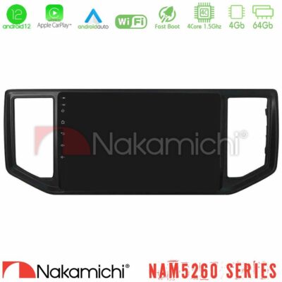 VL Garage - Nakamichi NAM5260 Series 4Core Android12 4+64GB VW Amarok 2017-2022 Navigation Multimedia Tablet 9" Με Carplay & Android Auto - VL-U-N44-VW1136