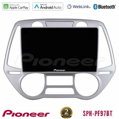 VL Garage - Pioneer SPH-PF97BT Series Hyundai i20 2009-2012 Auto A/C Multimedia Station 9" (Tablet Style) Με Carplay & Android Auto - VL-U-SPH-HY0709