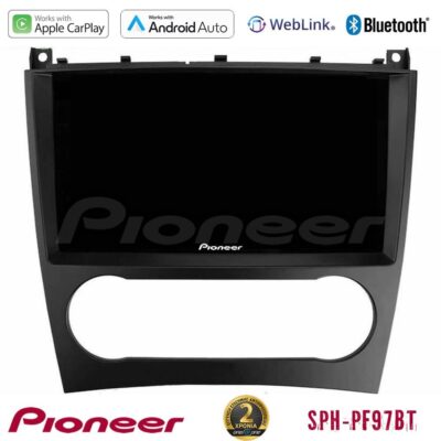 VL Garage - Pioneer SPH-PF97BT Series Mercedes W203 Facelift Multimedia Station 9" (Tablet Style) Με Carplay & Android Auto - VL-U-SPH-MB0926