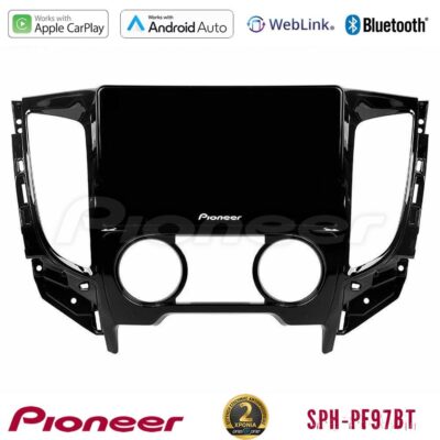 VL Garage - Pioneer SPH-PF97BT Series Mitsubishi L200 2016-> & Fiat Fullback (Manual A/C) Multimedia Station 9" (Tablet Style) Με Carplay & Android Auto - VL-U-SPH-MT0620