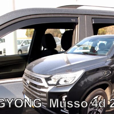 VL Garage - ΑΝΕΜΟΘΡΑΥΣΤΕΣ ΓΙΑ SSANGYONG MUSSO 4D 2018+ ΣΕΤ ΑΥΤΟΚΙΝΗΤΟΥ ΑΠΟ ΕΥΚΑΜΠΤΟ ΦΙΜΕ ΠΛΑΣΤΙΚΟ HEKO - 4 ΤΕΜ. - VL-28921