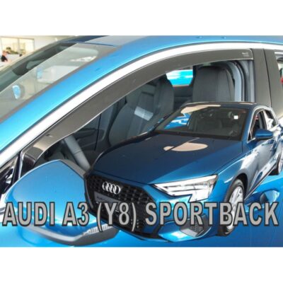 VL Garage - ΑΝΕΜΟΘΡΑΥΣΤΕΣ ΓΙΑ AUDI A3 Y8 LIMOUSINE 4D 2020-2021 / A3 Y8 SPORTBACK 5D 2020-2021 ΖΕΥΓΑΡΙ ΑΠΟ ΕΥΚΑΜΠΤΟ ΦΙΜΕ ΠΛΑΣΤΙΚΟ HEKO - 2 ΤΕΜ. - VL-10271