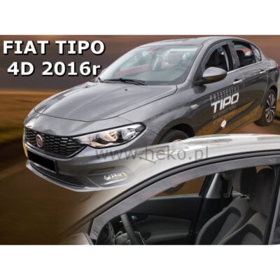 VL Garage - ΑΝΕΜΟΘΡΑΥΣΤΕΣ ΓΙΑ FIAT TIPO 4D/5D SEDAN HTB WAGON 2016-2020 ΖΕΥΓΑΡΙ ΑΠΟ ΕΥΚΑΜΠΤΟ ΦΙΜΕ ΠΛΑΣΤΙΚΟ HEKO - 2 ΤΕΜ. - VL-15176
