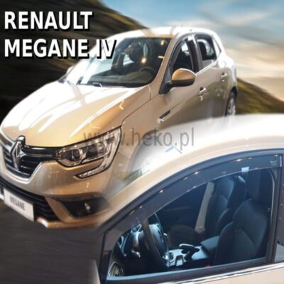 VL Garage - ΑΝΕΜΟΘΡΑΥΣΤΕΣ ΓΙΑ RENAULT MEGANE 5D 2016+ ΖΕΥΓΑΡΙ ΑΠΟ ΕΥΚΑΜΠΤΟ ΦΙΜΕ ΠΛΑΣΤΙΚΟ HEKO - 2 ΤΕΜ. - VL-27195