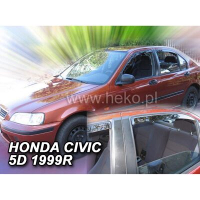 VL Garage - ΑΝΕΜΟΘΡΑΥΣΤΕΣ ΓΙΑ HONDA CIVIC 5D HB/LTB/COMBI 1995-2000 ΣΕΤ ΑΥΤΟΚΙΝΗΤΟΥ ΑΠΟ ΕΥΚΑΜΠΤΟ ΦΙΜΕ ΠΛΑΣΤΙΚΟ HEKO - 4 ΤΕΜ. - VL-17109