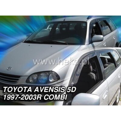 VL Garage - ΑΝΕΜΟΘΡΑΥΣΤΕΣ ΓΙΑ TOYOTA AVENSIS 5D COMBI 1997-2003 ΣΕΤ ΑΥΤΟΚΙΝΗΤΟΥ ΑΠΟ ΕΥΚΑΜΠΤΟ ΦΙΜΕ ΠΛΑΣΤΙΚΟ HEKO - 4 ΤΕΜ. - VL-29607