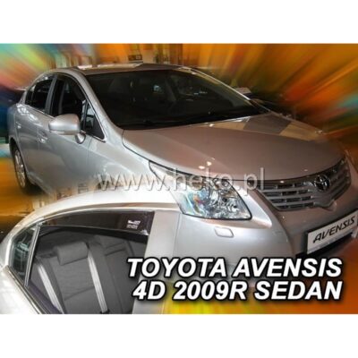 VL Garage - ΑΝΕΜΟΘΡΑΥΣΤΕΣ ΓΙΑ TOYOTA AVENSIS 4D SEDAN 2009+ ΣΕΤ ΑΥΤΟΚΙΝΗΤΟΥ ΑΠΟ ΕΥΚΑΜΠΤΟ ΦΙΜΕ ΠΛΑΣΤΙΚΟ HEKO - 4 ΤΕΜ. - VL-29609