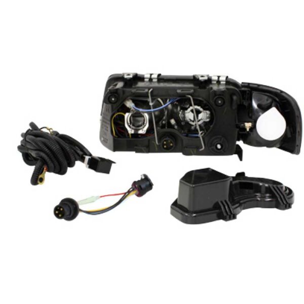 Μπροστινά Φανάρια Set Για Audi A3 8L 96-00 Angel Eyes Μαύρα H7/H7 Depo - Image 2