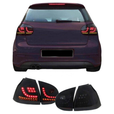 VL Garage - Πισινά Φανάρια Set Για Vw Golf V (5) 03-08 Led Dynamic Urban Style Μαύρα Winjet - VL-0020662