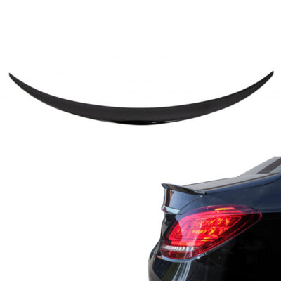VL Garage - Αεροτομή Πορτ Παγκάζ Για Mercedes-Benz C-Class W205 Sedan 14-21 Amg look Lipspoiler Γυαλιστερό Μαύρο Από Abs Πλαστικό - VL-0029300