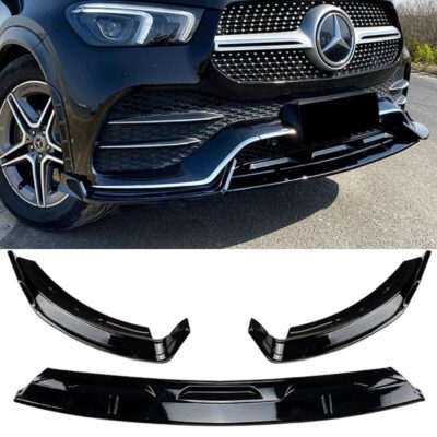 VL Garage - Μπροστινό Spoiler Για Mercedes-Benz GLE C167 / W167 / V167 19-23 Amg Line Μαύρο Γυαλιστερό 3 Τεμάχια - VL-0030216