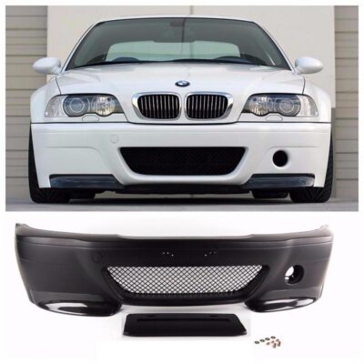 VL Garage - Μπροστινός Προφυλακτήρας Για Bmw 3 E46 98-05 Coupe M3 CSL Look με Carbon Spoilers - VL-0030226