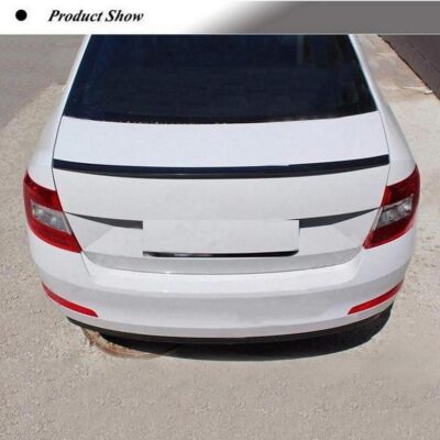 VL Garage - Αεροτομή Πορτ Παγκάζ Για Skoda Octavia MK3 13-20 Oem V2 Style Μαύρο Γυαλιστερό Από Abs Πλαστικό - VL-0030816