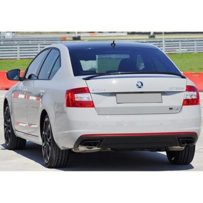 VL Garage - Αεροτομή Πορτ Παγκάζ Για Skoda Octavia MK3 13-20 VRS Style Μαύρο Γυαλιστερό Από Abs Πλαστικό - VL-0030817