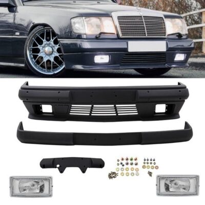 VL Garage - Μπροστινός Προφυλακτήρας Για Mercedes-Benz E-Class W124 85-95 Amg Look Με Προβολάκια (Euro) - VL-0031848