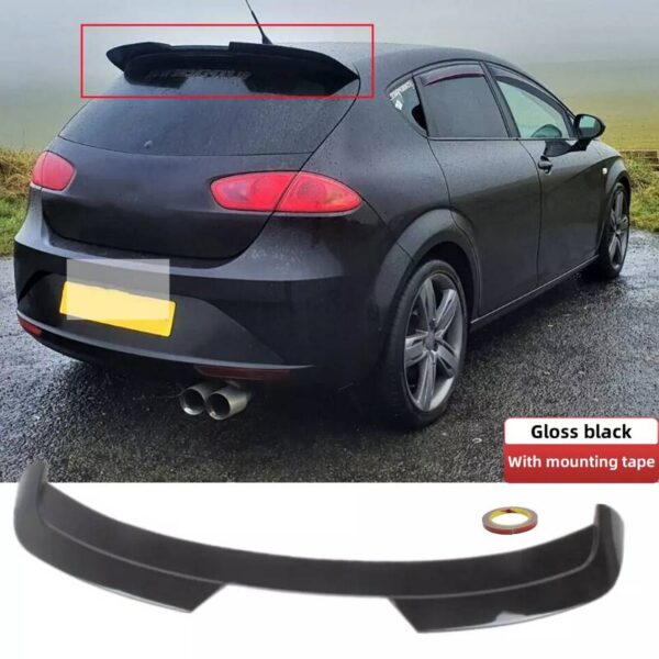 VL Garage - Αεροτομή Οροφής Για Seat Leon 1P 09-13 Cupra Look Από Abs Πλαστικό Μαύρη Γυαλιστερή - VL-0032009