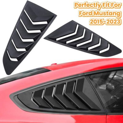 VL Garage - Καπάκια Πισινών Παραθύρων Για Ford Mustang MK6 2015+ Μαύρα 2 Τεμάχια - VL-0032023