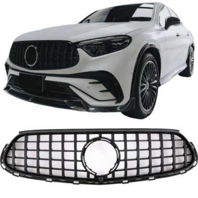 VL Garage - Μάσκα Για Mercedes-Benz GLC-Class X254 SUV & C254 Coupe Amg Line 22+ GTR Panamericana Design Black - Night Package - VL-0032212