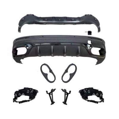 VL Garage - Diffuser Πίσω Προφυλακτήρα Για Mercedes-Benz GLB (X247) 2019+ Amg GLB45 Look Για Amg Line Προφυλακτήρες Piano Black - VL-0032444