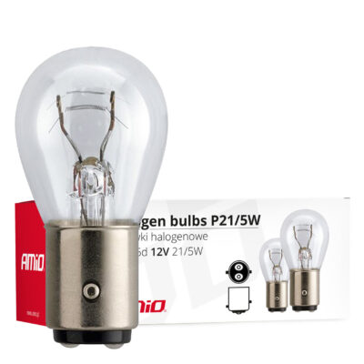 VL Garage - ΛΑΜΠΑΚΙΑ ΑΛΟΓΟΝΟΥ P21/5W 12V 21/5W BAY15d ΔΙΠΟΛΙΚΟ (STOP) ΑΜΙΟ - 10 ΤΕΜ. - VL-01488