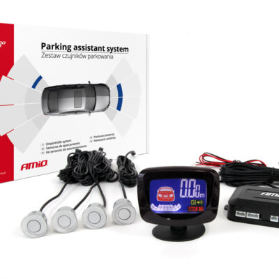 VL Garage - ΣΥΣΤΗΜΑ ΠΑΡΚΑΡΙΣΜΑΤΟΣ 12V ΜΕ 4 ΑΙΣΘΗΤΗΡΕΣ (ΑΣΗΜΙ) 22mm ΚΑΙ ΟΘΟΝΗ LED-GRAF AMIO - 1 ΤΕΜ. - VL-01561