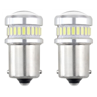 VL Garage - R5W/R10W 12/24V BA15s 24+6xSMD3030 CAN-BUS ΔΙΑΘΛΑΣΗΣ (ΜΟΝΟΠΟΛΙΚΟ/ΦΟΥΝΤΟΥΚΙ) LED ΑΜΙΟ - 2ΤΕΜ. - VL-02448