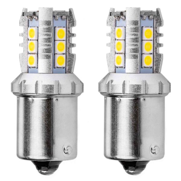 VL Garage - R5W/R10W P21W BA15S 12/24V 16xSMD 3030 LED ΛΕΥΚΟ CAN-BUS 2ΤΕΜ. - VL-02796