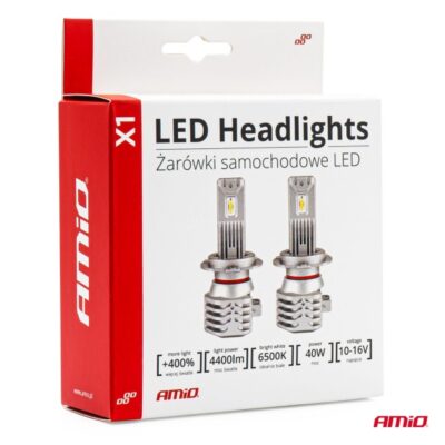 VL Garage - ΛΑΜΠΕΣ LED H4 10-16V 40W 6.500K 4400lm (ΨΥΚΤΡΑ) X1 AMIO - 2ΤΕΜ. - VL-02965