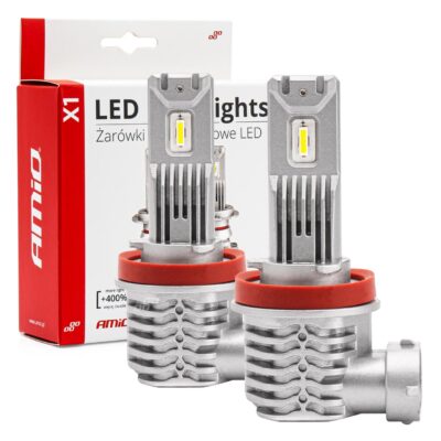 VL Garage - ΛΑΜΠΕΣ LED H8/Η9/Η11 10-16V 40W 6.500K 4400lm (ΨΥΚΤΡΑ) X1 SERIES AMIO - 2ΤΕΜ. - VL-02967