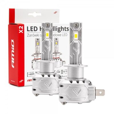 VL Garage - ΛΑΜΠΕΣ LED CAN BUS X2 SERIES ΜΕ ΑΝΕΜΙΣΤΗΡΑΚΙ H1 10-16V 72W 6.500K 7.920lm +400% ΑMiO - 2 TEM. - VL-02970