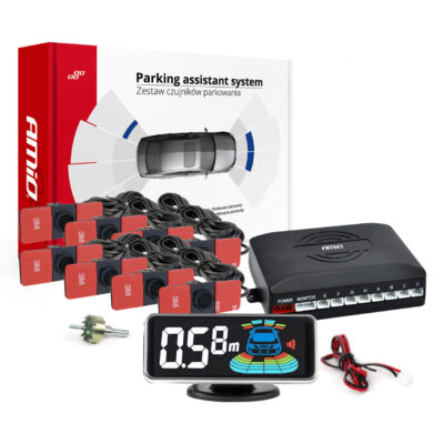 VL Garage - ΣΥΣΤΗΜΑ ΠΑΡΚΑΡΙΣΜΑΤΟΣ 12V ΜΕ 8 ΑΙΣΘΗΤΗΡΕΣ ΣΕ MAYΡΟ ΧΡΩΜΑ ΕΣΩΤΕΡΙΚΗΣ ΤΟΠΟΘΕΤΗΣΗΣ 16