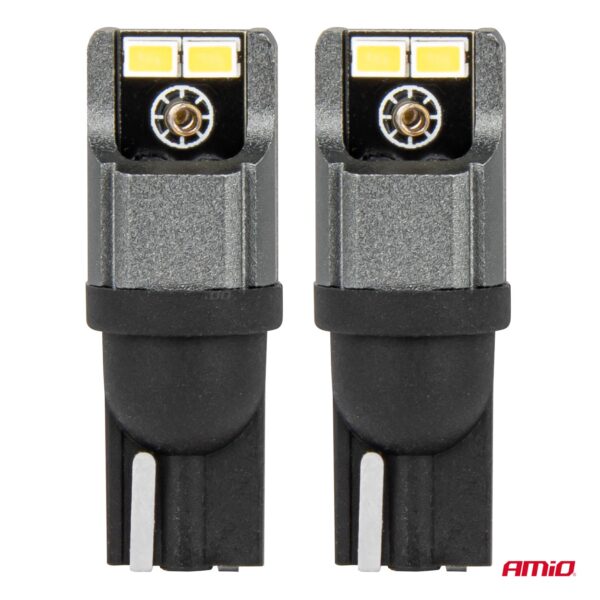 ΛΑΜΠΑΚΙΑ LED T10 W5W W10W 12/24V LED 4xSMD3020 CAN-BUS ΛΕΥΚΟ ΑΜΙΟ - 2 ΤΕΜ. - Image 2
