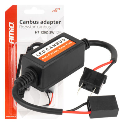 VL Garage - ΑΝΤΙΣΤΑΣΗ ΓΙΑ ΛΑΜΠΕΣ LED H7 12V 3W 120Ω (ΑΝΤΙΣΤΑΣΗ-ΨΕΥΤΗΣ-CANCELLER) AMIO - 1 τεμ. - VL-04088