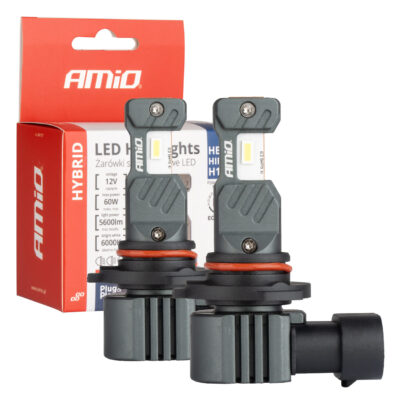 VL Garage - ΛΑΜΠΕΣ LED HΒ3 9005 / HIR1 / H10 12V 60W 6.000K 5.600lm +400% LED CAN-BUS HYBRID SERIES AMIO - 2 ΤΕΜ. - VL-04117