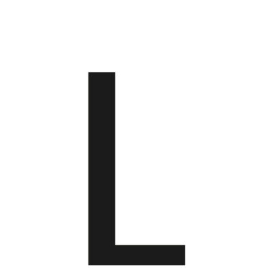 VL Garage - ΑΥΤΟΚΟΛΛΗΤΟ ΓΡΑΜΜΑ ΠΙΝΑΚΙΔΩΝ 60x30mm "L" - VL-L0766.2