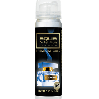 VL Garage - ΑΡΩΜΑΤΙΚΟ ΑΥΤΟΚΙΝΗΤΟΥ ΣΕ ΣΠΡΕΙ (SPRAY) ΜΕ ΑΡΩΜΑ D.CABANA PREMIUM GOLD SERIES 75ml AQUA - 1 TEM. - VL-10-803