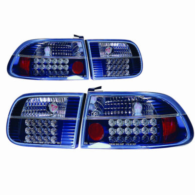 VL Garage - ΦΑΝΑΡΙΑ ΠΙΣΩ LED CIVIC ΜΑΥΡΑ '92 3D - VL-10206