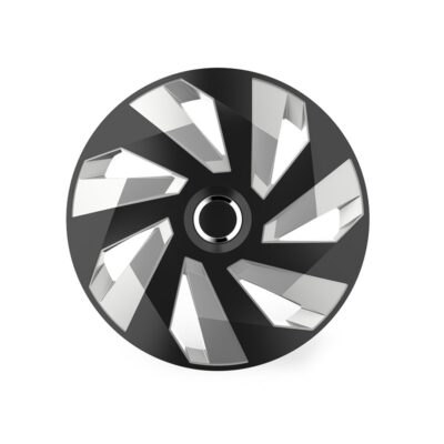 VL Garage - ΤΑΣΙ 15 INCH HUBCAP VECTOR RC SILVER BLACK AMiO - 1 ΤΕΜ. - VL-10499