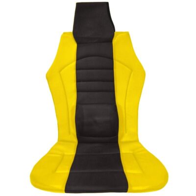 VL Garage - Πλατοκάθισμα Μπροστινό Universal (PolyMesh) SPORTING 1 τμχ - ΜΑΥΡΟ/ΚΙΤΡΙΝΟ - VL-9990000002986