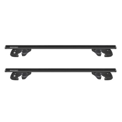 VL Garage - ΜΠΑΡΕΣ ΟΡΟΦΗΣ ΑΛΟΥΜΙΝΙΟΥ SHERMAN XL BLACK 135 cm ΣΕ ΜΑΥΡΟ ΧΡΩΜΑ ΓΙΑ ΟΡΟΦΗ ΜΕ RAISED RAILS MENABO - 2 ΤΕΜ. - VL-000122900000
