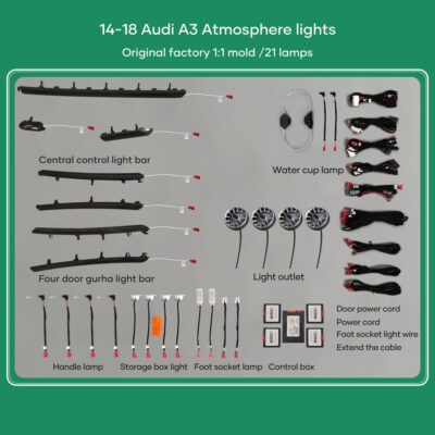 VL Garage - DIQ AMBIENT AUDI A3 8V (Digital iQ Ambient Light Audi A3 mod. 2013-2018