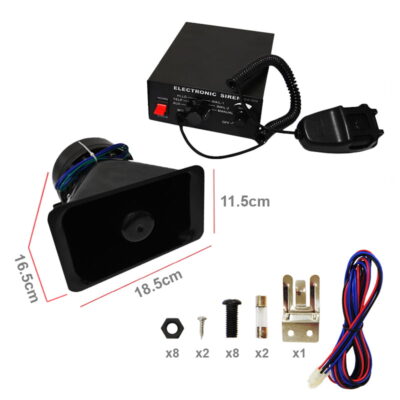 VL Garage - ΚΟΡΝΑ ΑΣΤΥΝΟΜΙΑΣ 80W 2 ΣΕ 1 ΜΕ ΜΙΚΡΟΦΩΝΟ - VL-13533