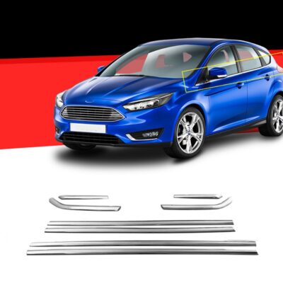 VL Garage - TRIM ΠΑΡΑΘΥΡΩΝ ΑΝΟΞ.ΑΤΣΑΛΙ ΧΡΩΜΙΟ S-DIZAYN ΓΙΑ FORD FOCUS 5D HB 2011+ - 8ΤΕΜ - VL-5911061