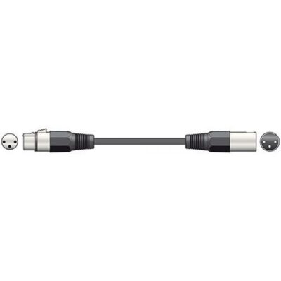 VL Garage - Qtx 190.080UK Καλώδιο Μικροφώνου XLR Θηλυκό - XLR Αρσενικό 1.5m (Τεμάχιο) - VL-5015972066911